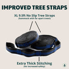 Evergreen Lightweight Outdoor Portable Camping Hammock - Single & Double With Tree Straps For Backpacking, Camping, Travel, Hiki