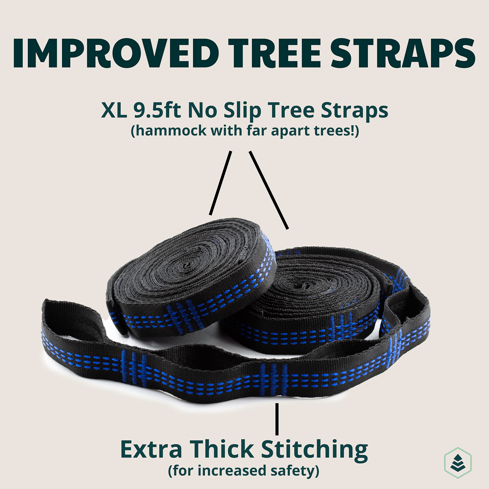 Evergreen Lightweight Outdoor Portable Camping Hammock - Single & Double With Tree Straps For Backpacking, Camping, Travel, Hiki