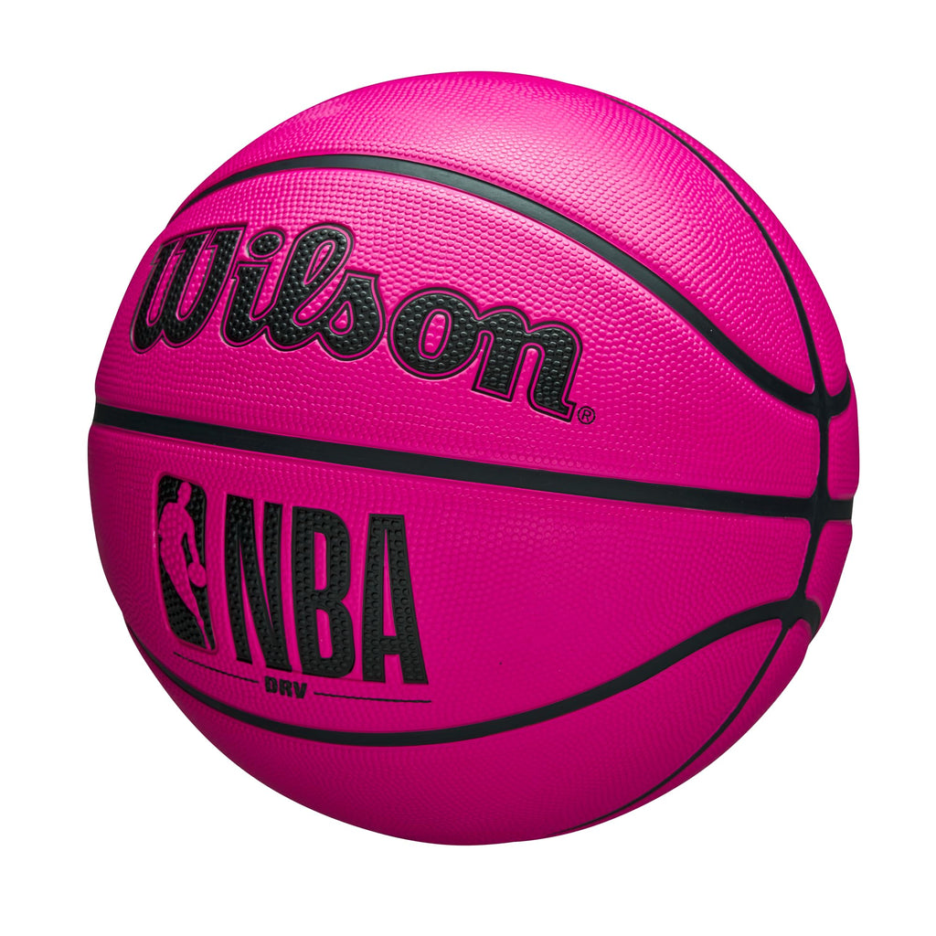 Wilson Nba Drv Outdoor Basketball With Pump - Pink, Size 7-29.5''