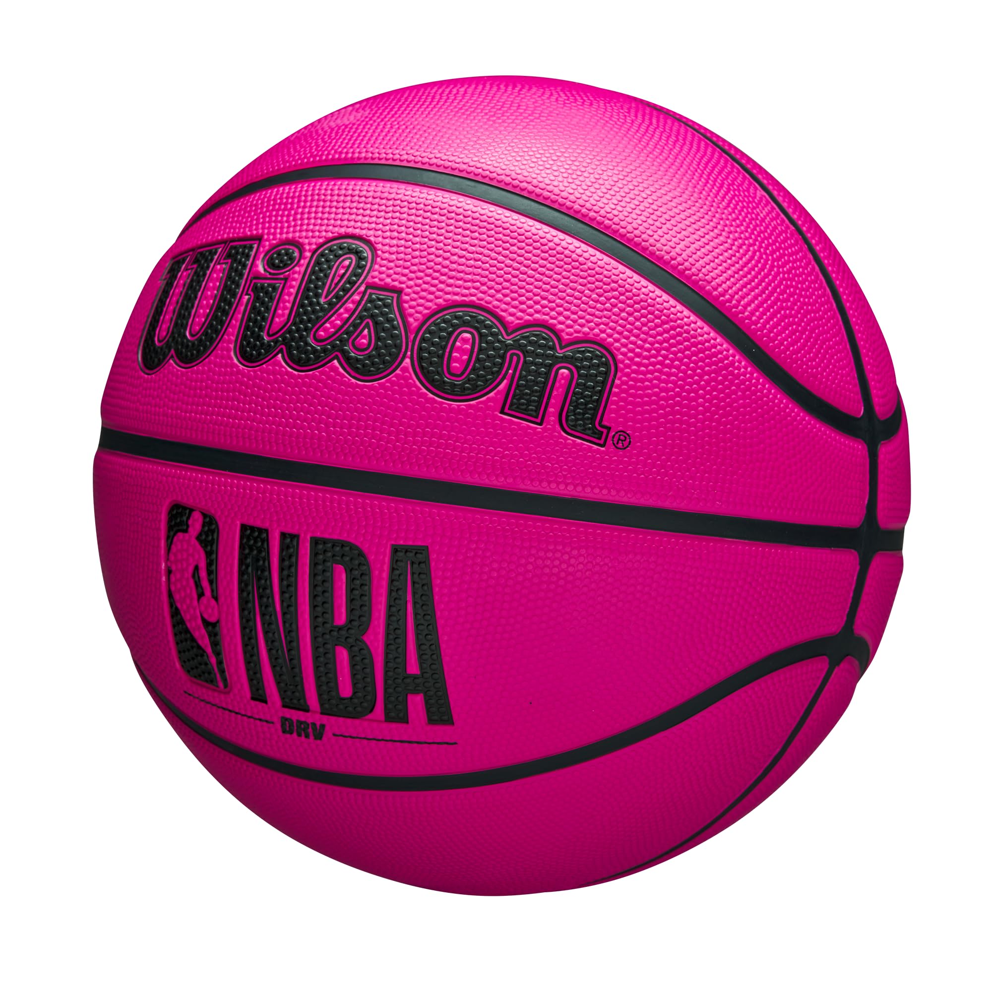 Wilson Nba Drv Outdoor Basketball With Pump - Pink, Size 7-29.5''