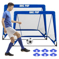 Portable Pop Up Soccer Goal for Kids Trainning and Family Game Foldable Soccer Net for Backyard with Carrying Case (2.5FT, Red)