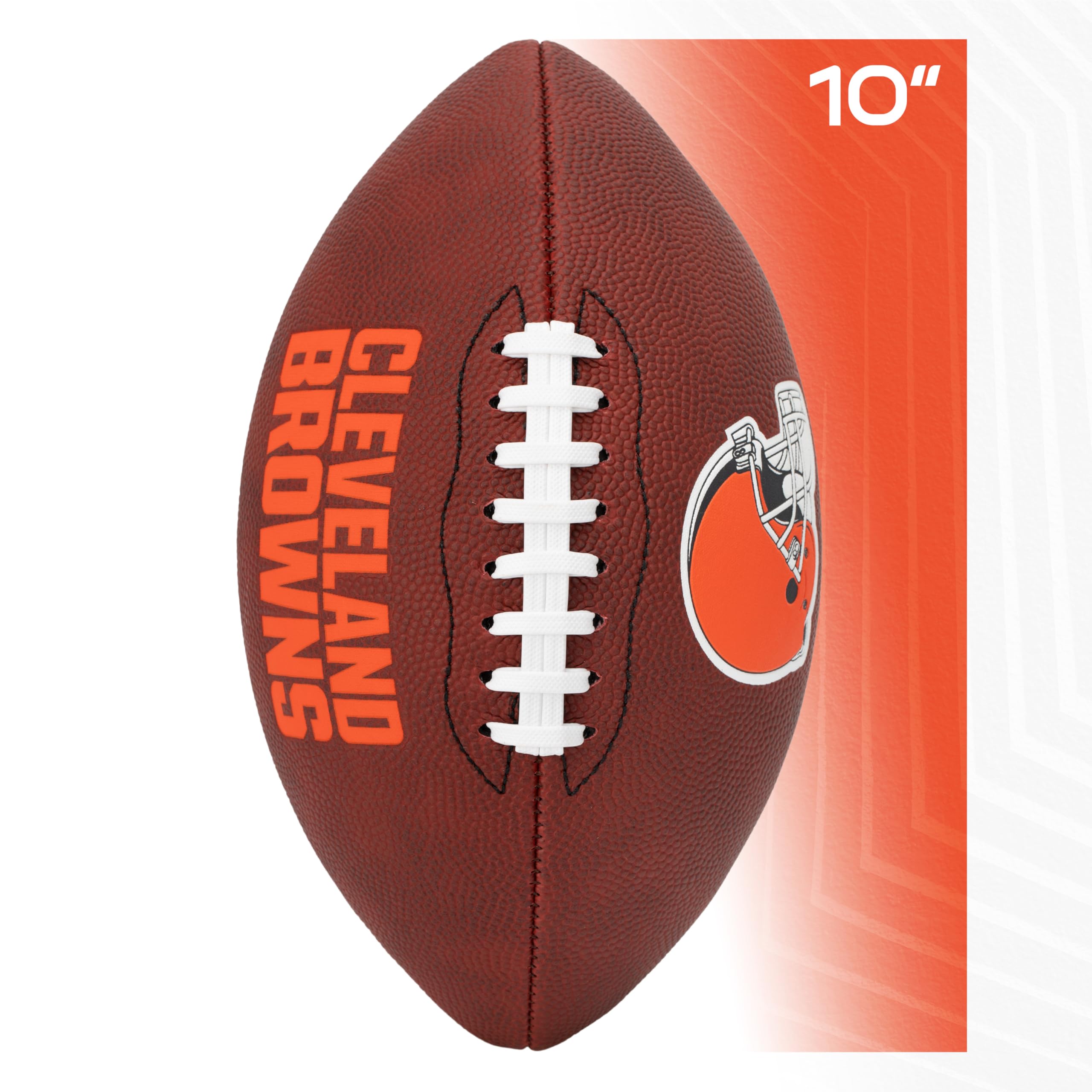 Franklin Sports Nfl Cleveland Browns Football - Youth Junior Size Football For Kids - Official Nfl Team Logo + Colors Youth Ball