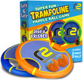 Fun Bouncy Paddle & Stringy Ball Toss & Catch Game - Easy To Use For Kids All Ages - Also Works As Frisbee - Easter Basket Stuff