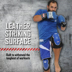 Combat Sports MMA Advanced IMF Tech Knee Pads - Injected Molded Foam, Leather Striking Surface, Neoprene Sleeve Support (Regular