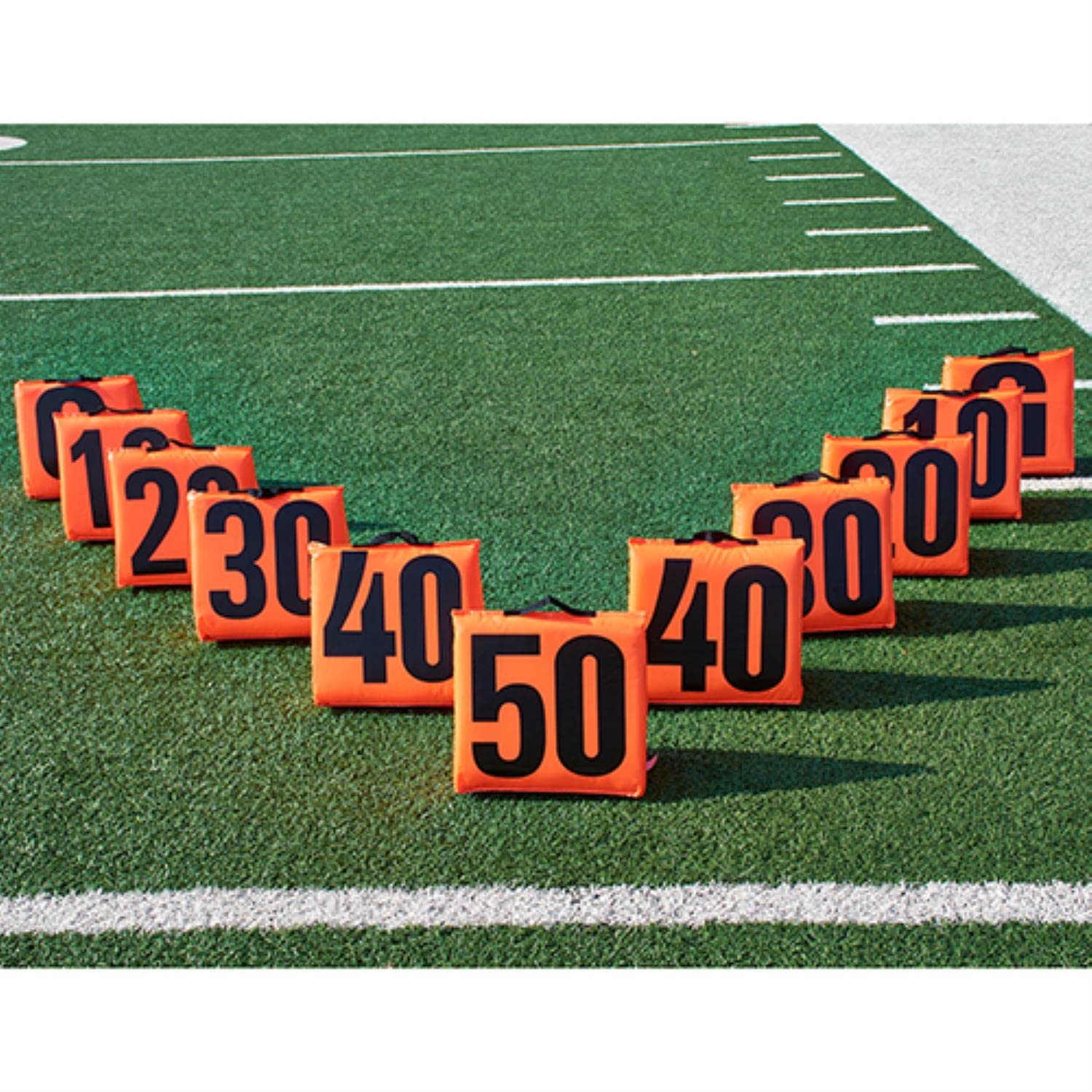 Pro Down Solid Sideline Markers With Handle - 5Pc Set