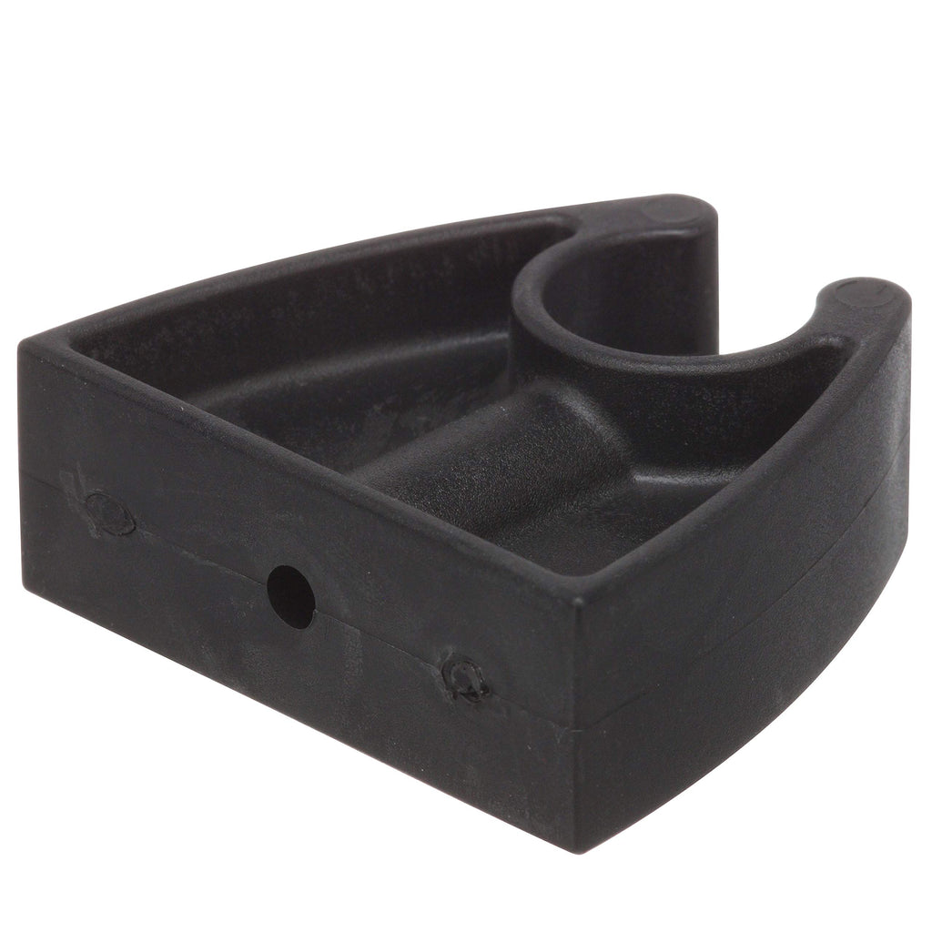 Attwood 7571L7 Pole Light Storage Clip, Holds -Inch-Diameter Poles, 2 Inches L X 1  Inches H, Black Plastic
