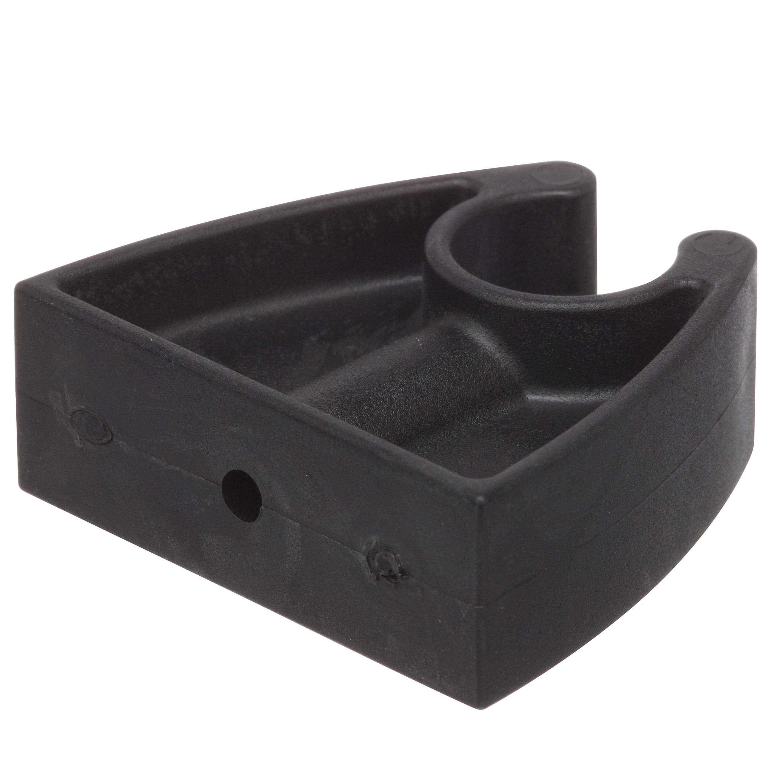 Attwood 7571L7 Pole Light Storage Clip, Holds -Inch-Diameter Poles, 2 Inches L X 1  Inches H, Black Plastic