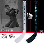 Franklin Sports Seattle Kraken Nhl Mini Hockey Stick Set - Nhl Team Knee Hockey Stick And Ball Set - Two Player Stick Set - Grea