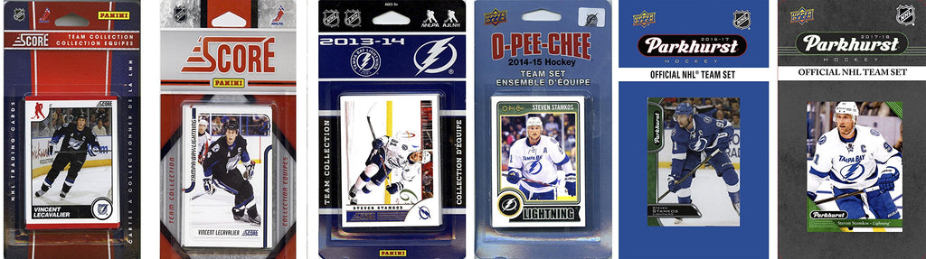 Nhl Tampa Bay Lightning 6 Different Licensed Trading Card Team Sets