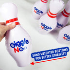 Giggle N Go Toddler Mini Bowling Set - Toddler Games Like Our Inflatable Bowling Game Are A Safe Option As Toddler Toys For Boys