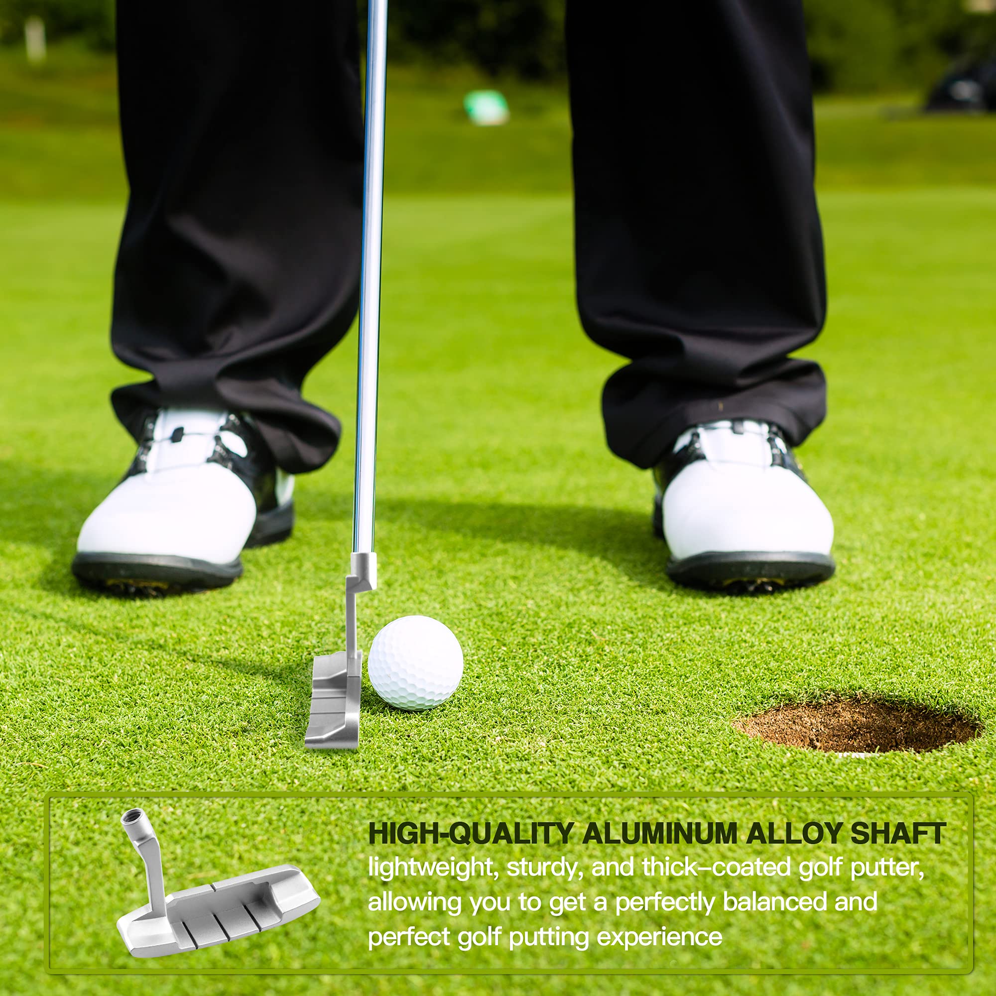 Asyxstar Upgraded Golf Putter With Golf Alignment Line - Cool Putter For Men Women Kids, Golf Clubs Set For Mini 33'' Golf Putte