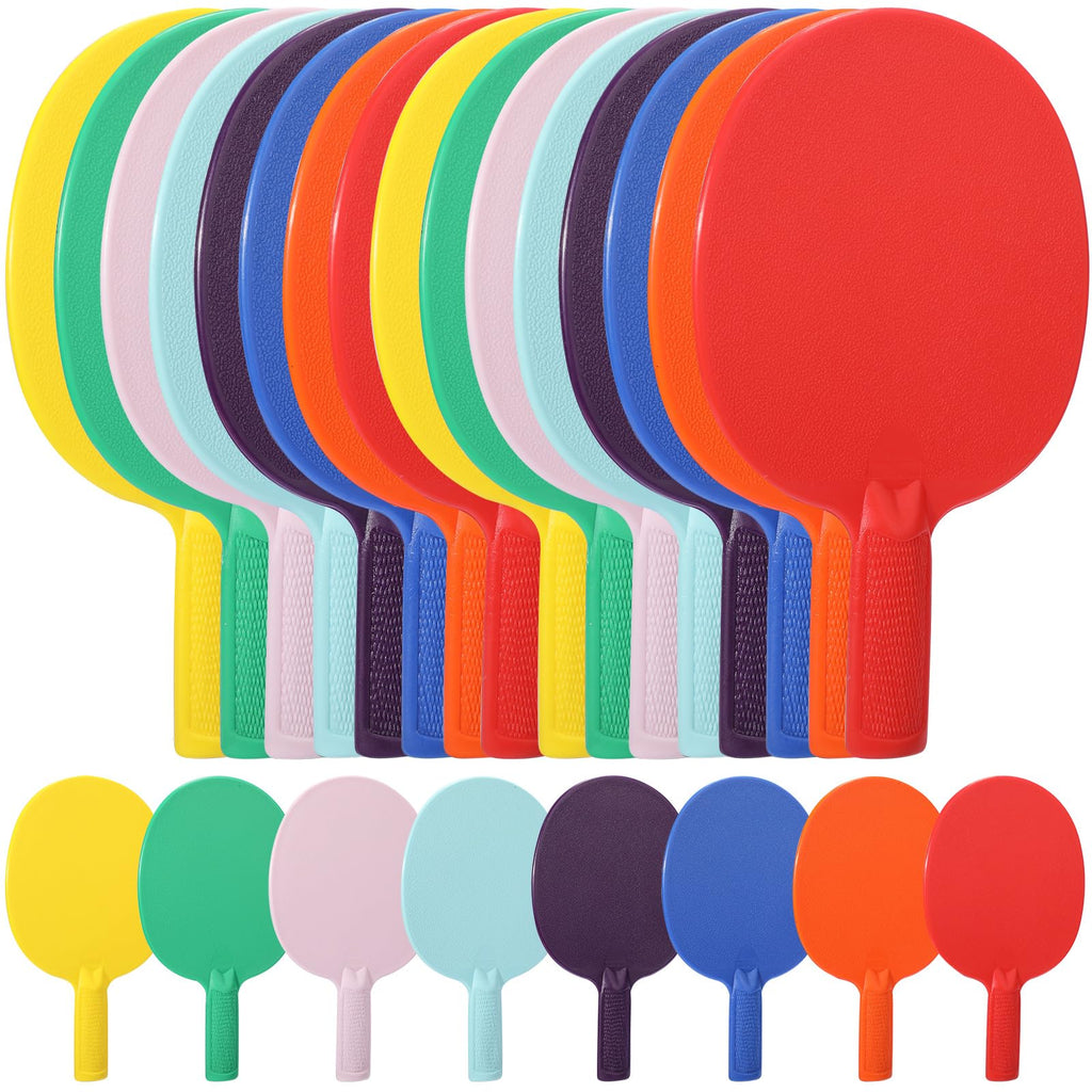 16 Pcs Bulk Plastic Table Tennis Paddle Set Sports Table Tennis Racket Multi Color Table Tennis Paddles Racket Table Tennis Equi