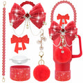 Red Bling Cup Accessories Set for Stanley 24/30/40oz, Rhinestone Boot