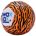 Swax Lax Lacrosse Training Ball - Indoor Outdoor Practice Less Bounce & Rebounds (1 Tiger)