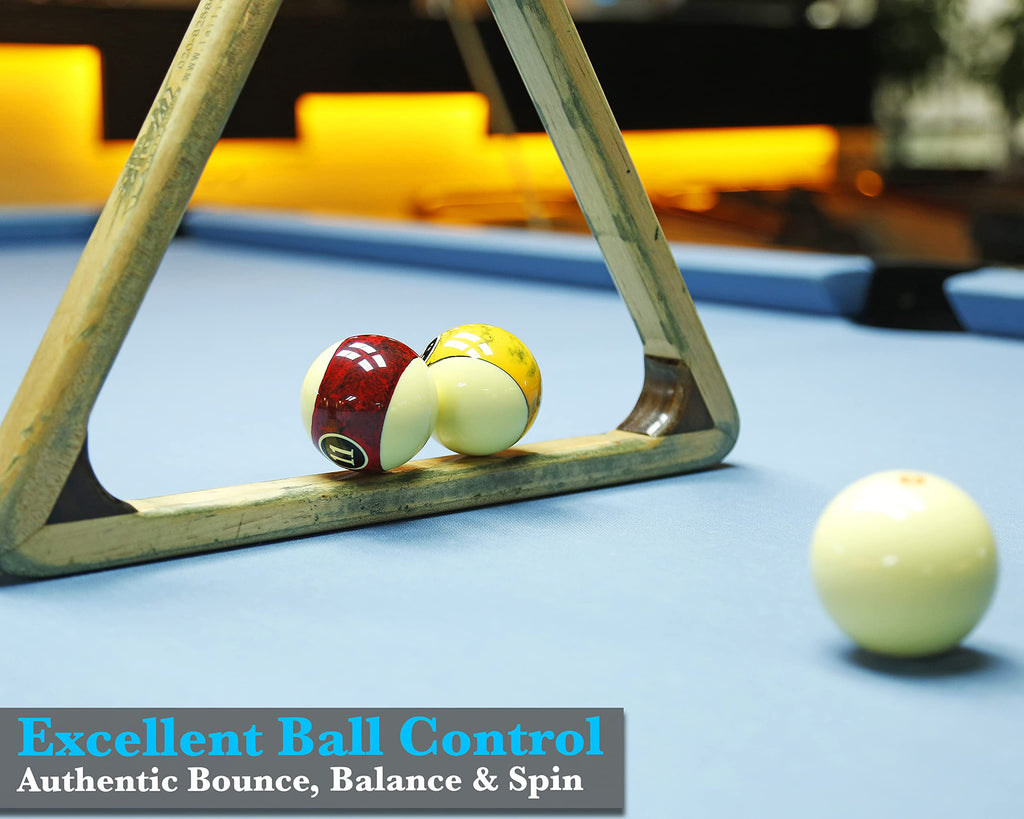 Japer Bees Billiard Ball Marble Dark 2-1/4'' Regulation Size&Weight Complete 16Balls