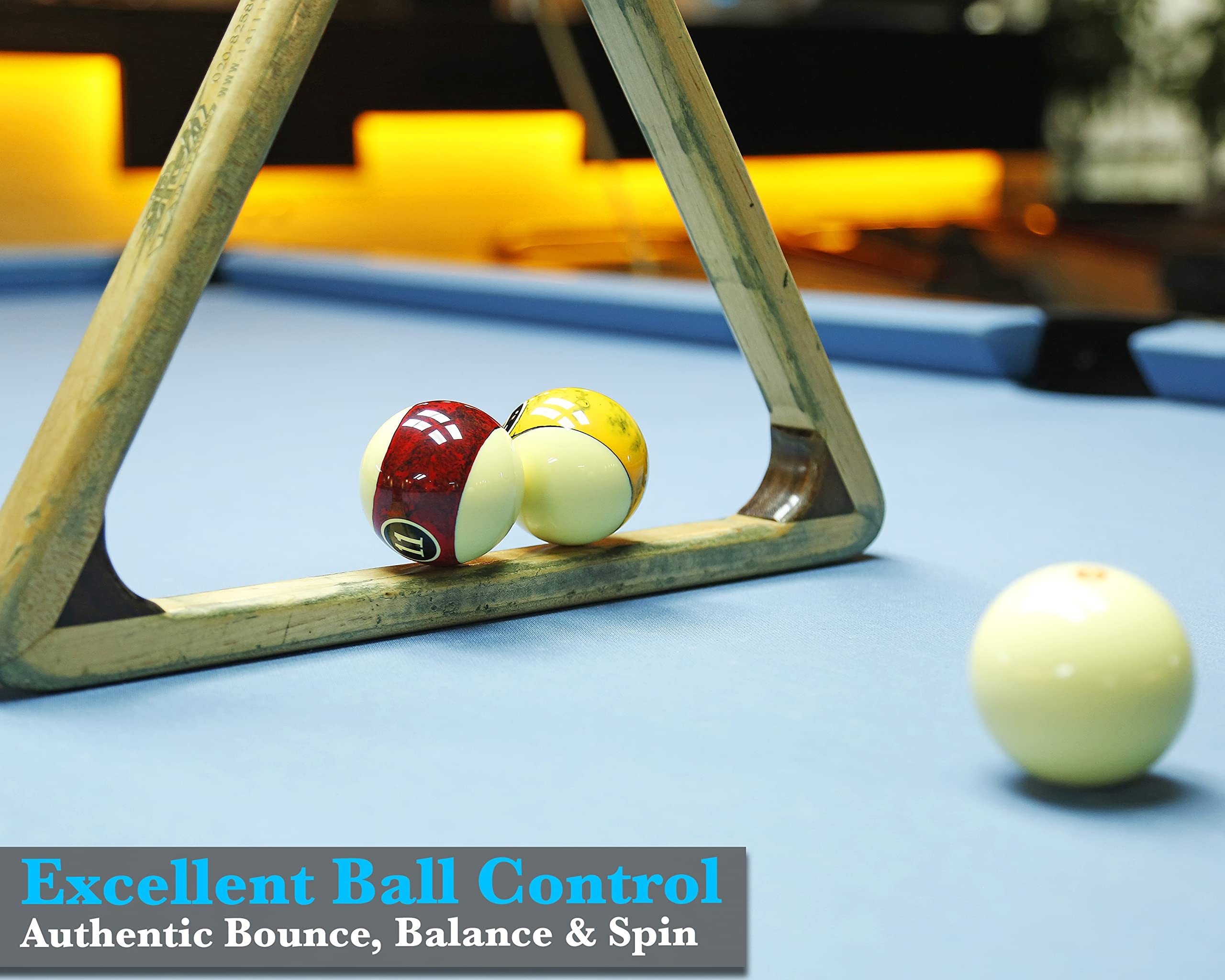 Japer Bees Billiard Ball Marble Dark 2-1/4'' Regulation Size&Weight Complete 16Balls