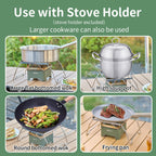 Camping Stove Portable Propane Camping Stove Small Outdoor Stove, 30,000 Btu Camp Stove,Windproof Single Butane Stove, With Carr