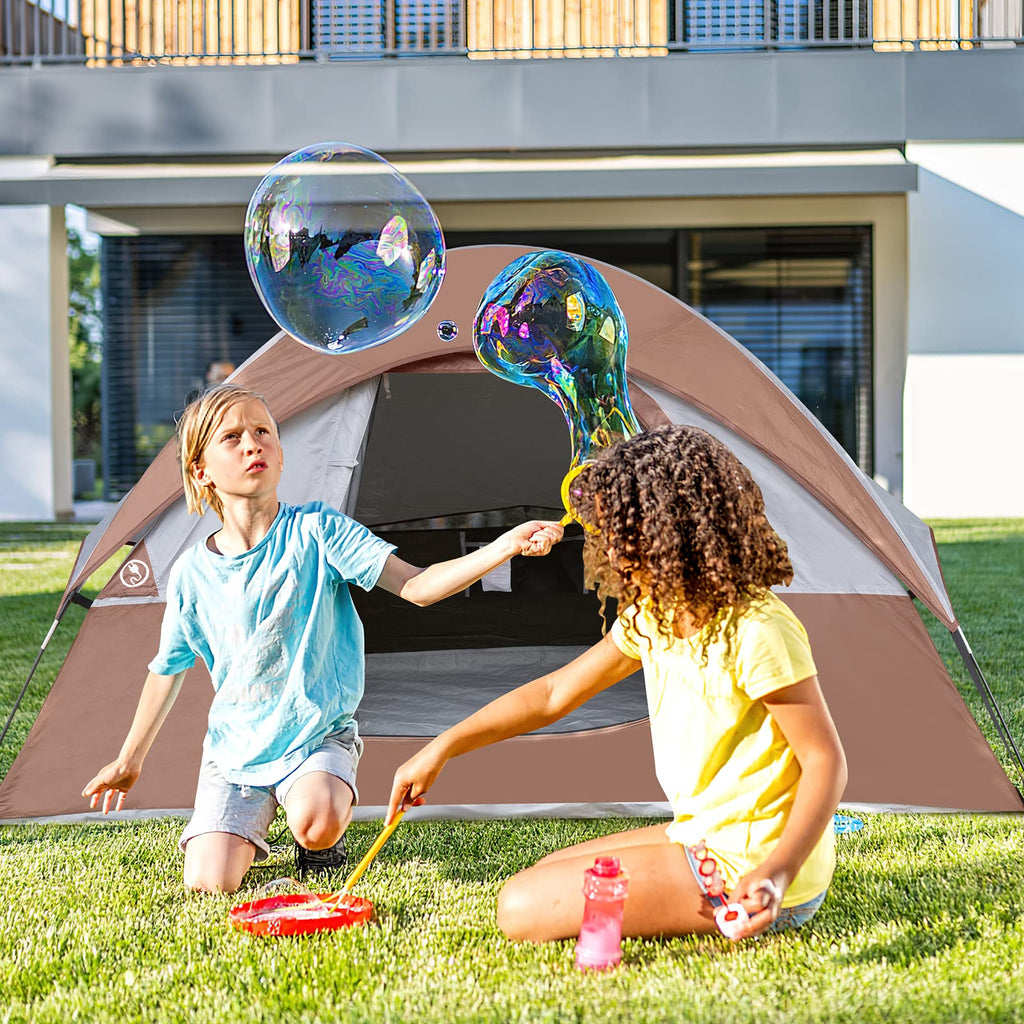 Camping Tent 2 Person, Waterproof Windproof Tent With Rainfly Easy To Set Up Portable Dome Tents For Camping