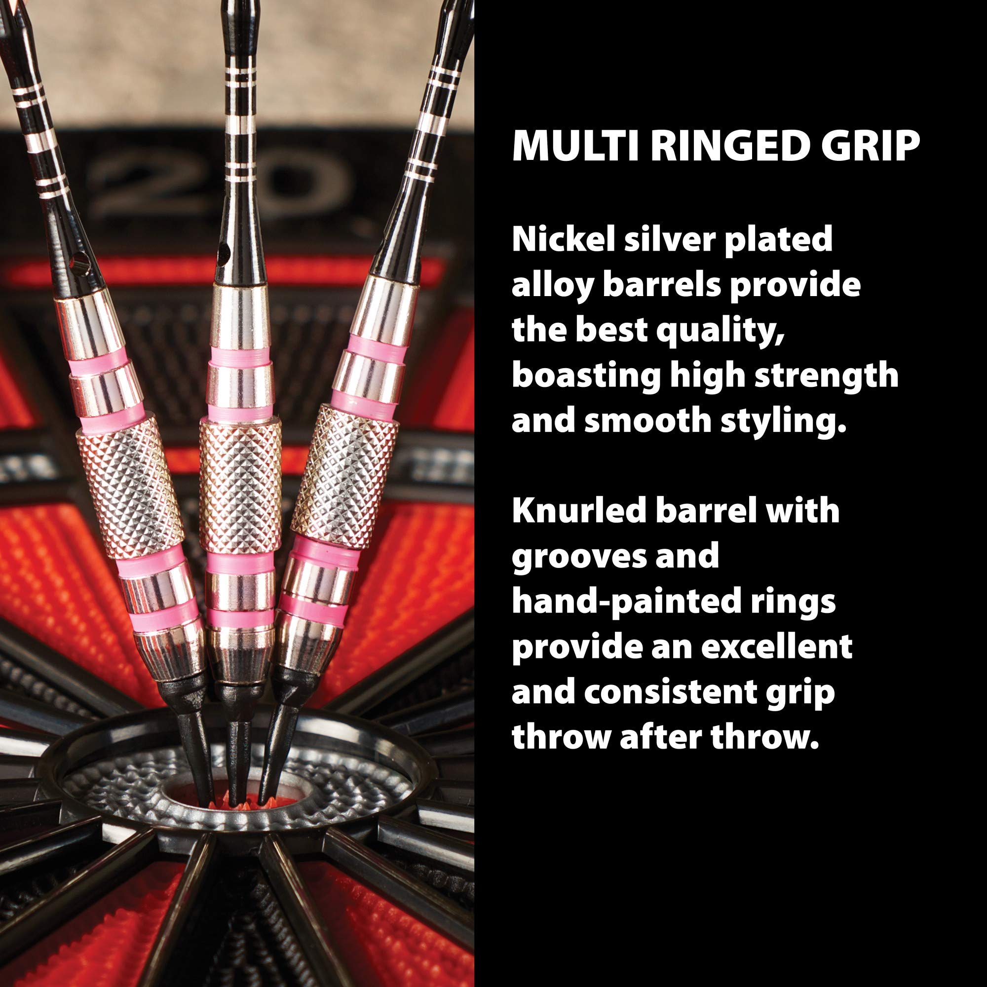 Fat Cat Realtree Apc Pink Camo Soft Tip Darts With Storage/Travel Case, 16 Grams