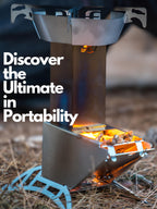 Spitfire Rocket Stove - Spartan Light Rocket Stove Wood Burning Portable Stove W/Travel Case, Collapsible Backpacking Wood Stove