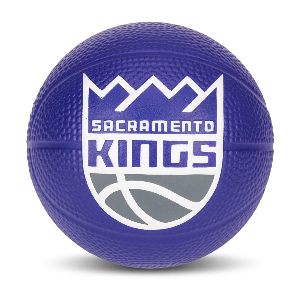 Franklin Sports Nba Sacramento Kings Mini Foam Basketball - Kids 5.5'' Inch Toy Basketball For Over The Door + Mini Indoor Hoops