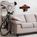 Rico Industries Nhl Philadelphia Flyers Diamond Shape Cut Pennant - Home And Living Room D  Cor - Soft Felt Ez To Hang