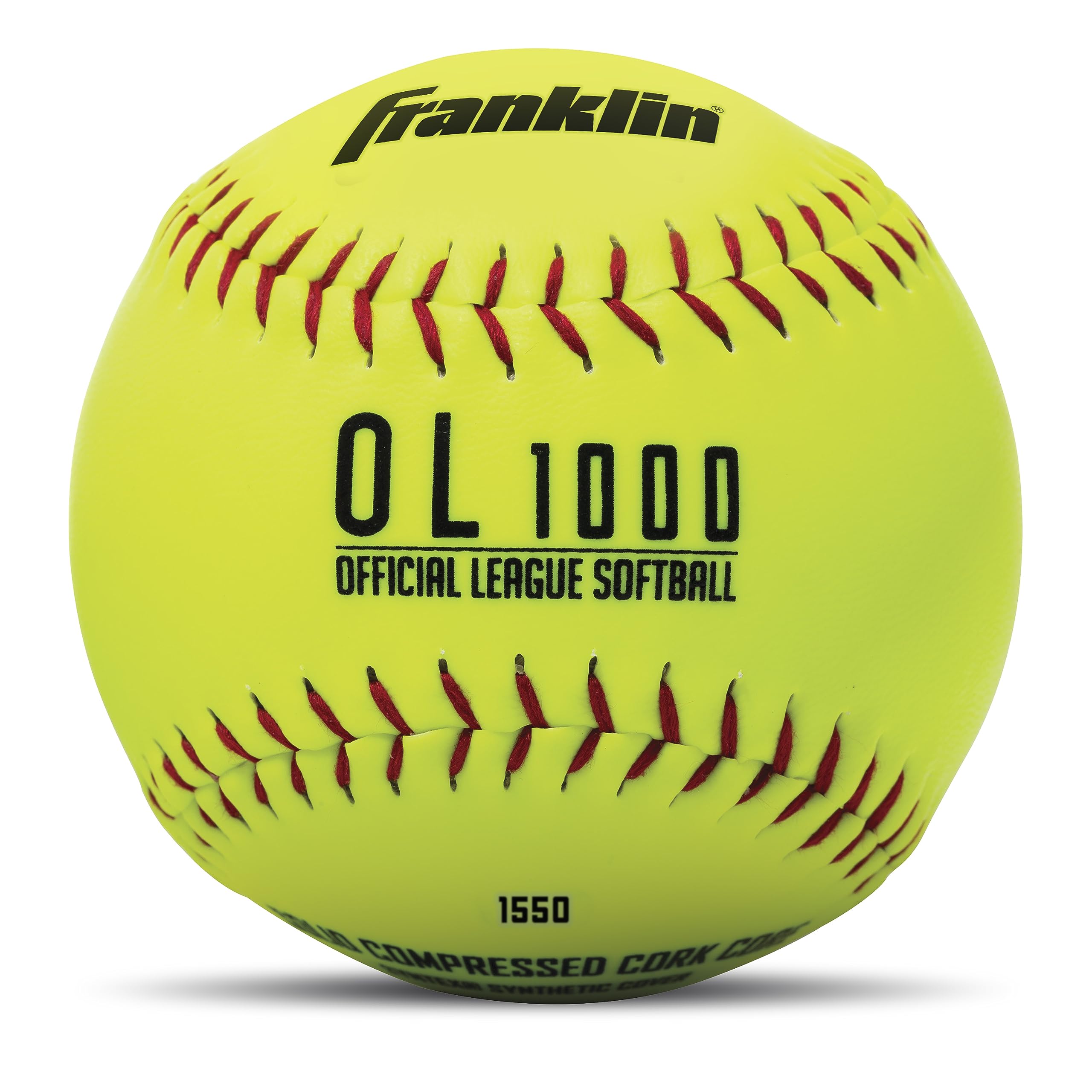 Franklin Sports Official Size Softballs - 12'' Fastpitch Practice Great For + Training Weight 4 Pack