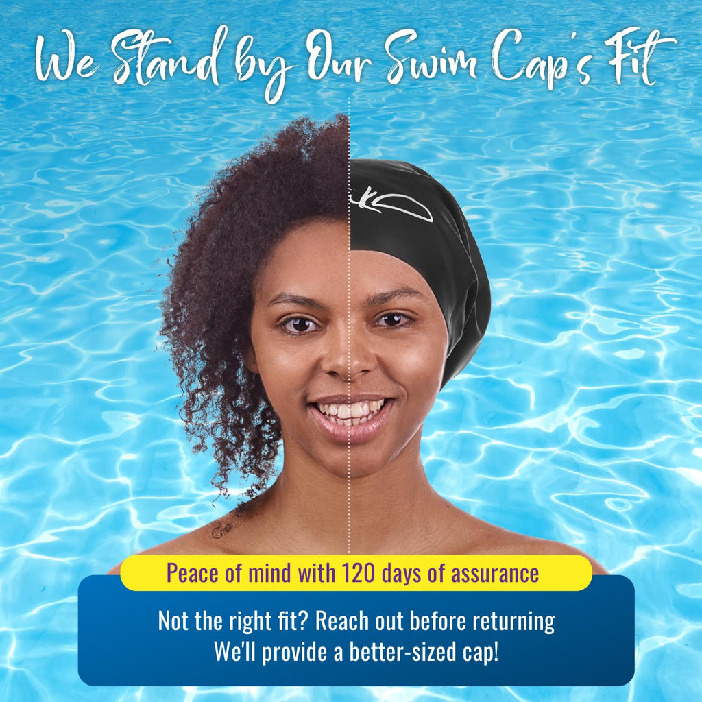Swim Cap For Long Hair - Swim Cap Braids And Dreadlocks - Bathing Swim Caps For Women Swimming - Swimming Cap For Women - Extra