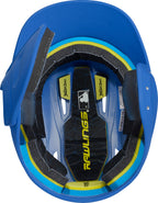 Rawlings Mach 1-Tone Right Batting Helmet W/ Adjustable Face Guard Left Handed Adjustable, Sr, Royal