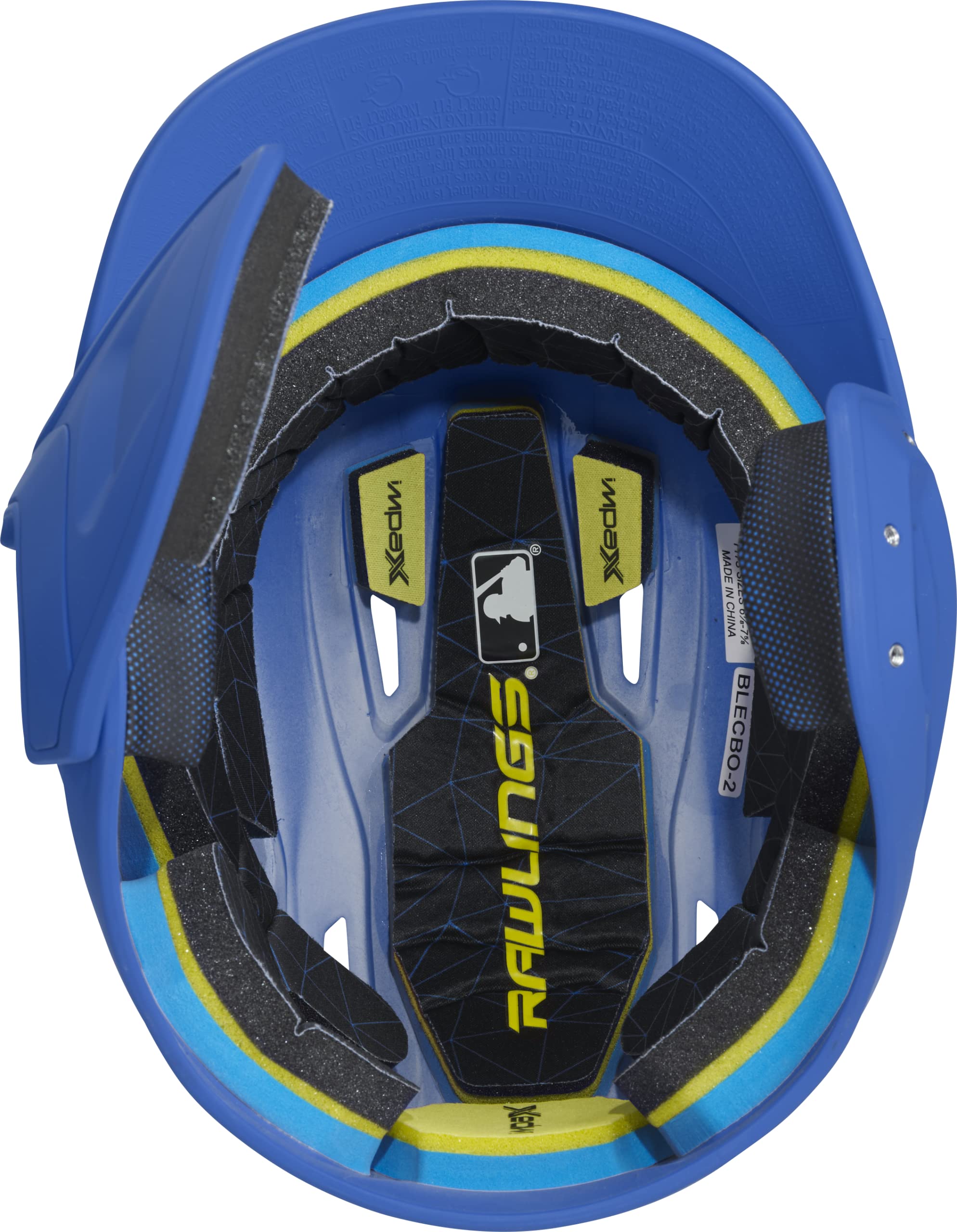 Rawlings Mach 1-Tone Right Batting Helmet W/ Adjustable Face Guard Left Handed Adjustable, Sr, Royal