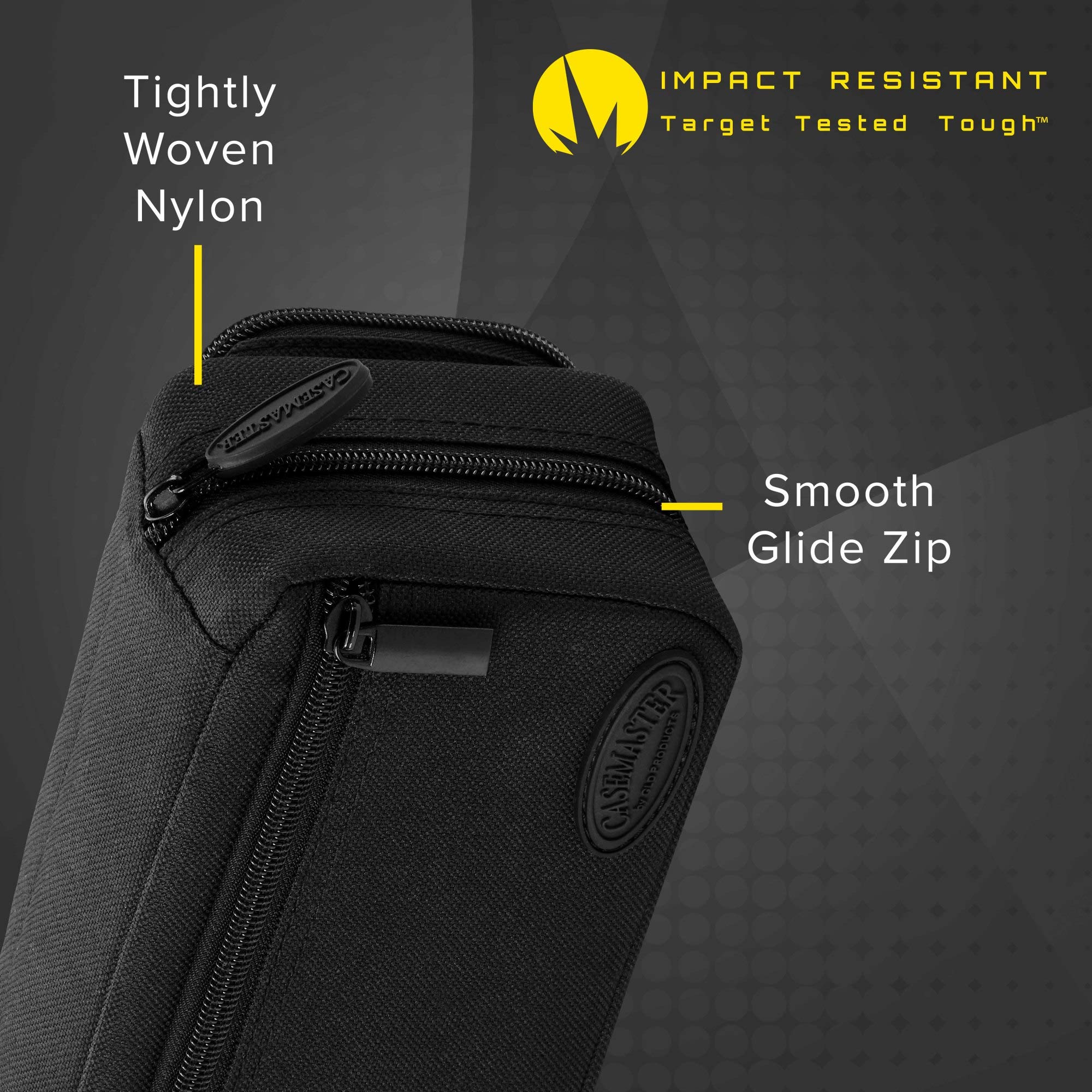 Casemaster By Gld Products Casemaster Plazma Pro Dart Case With Black Zipper And Phone Pocket