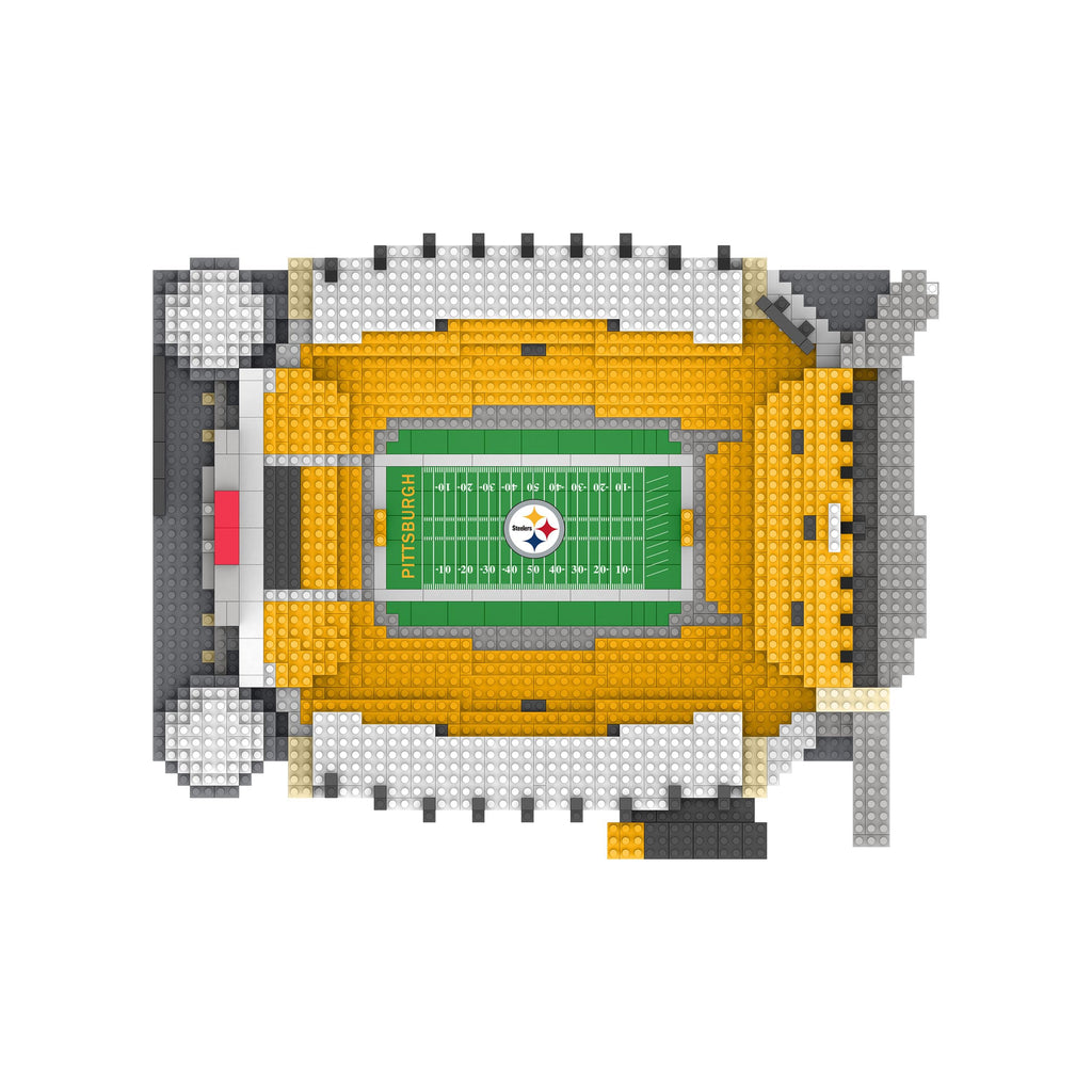 FOCO NFL Pittsburgh Steelers 3D BRXLZ Stadium Building Blocks Set, Team Color, One Size