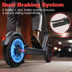 Maxshot Electric Scooter, 8.5 /10 /14 Tire, 16/19/22 Mph Top Speed, 12/16/21/27/28/49/50 Miles Long Range, Folding Escooter for