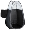 Naked Sun Black Spray Tan Tent - Pop Up Portable Professional Self Tanning Booth With Carry Bag Waterproof Floor And Extraction 