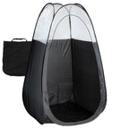 Naked Sun Black Spray Tan Tent - Pop Up Portable Professional Self Tanning Booth With Carry Bag Waterproof Floor And Extraction 