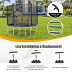 Giantex 7 Heavy-Duty Galvanized Trampoline Springs, Steel Wire Spring Replacement Kit, High Tensile Durable Trampoline Parts, Ea