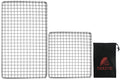 Dzrzvd-The Bushcraft Backpackers Grill Grate-Welded Stainless Steel Mesh (Upgrade Camping Fire Rated)-7.48''X12.6''&7.48''X7.48'