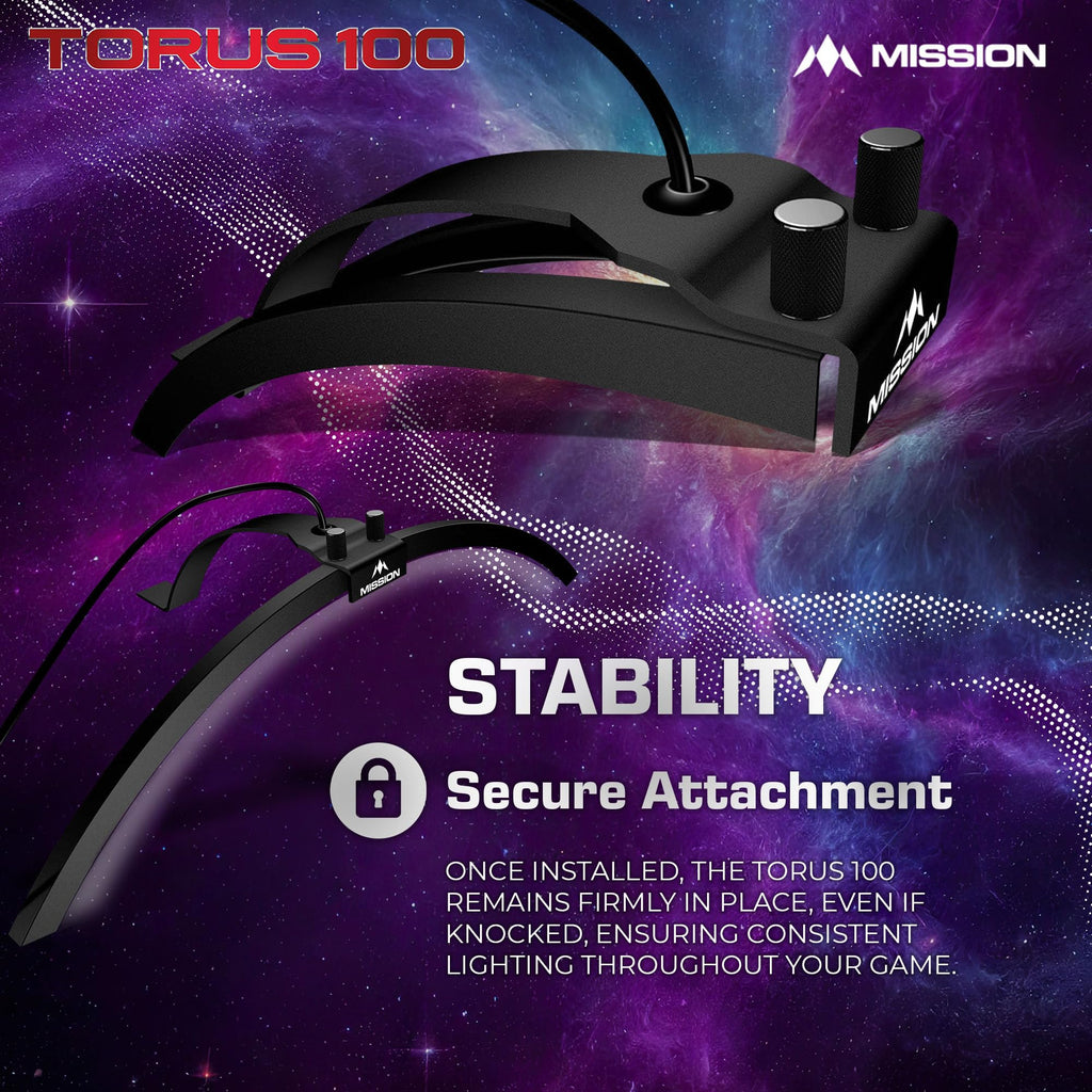 Mission Torus 100 Foldable Led Dartboard Lighting