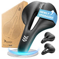YOUNGDO Waterproof Bike Saddle with Memory Foam,MTB Comfort Bicycle Saddle Seat Cushion Universal Fit, Shock Absorbing fit Mount