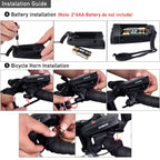 Daway A14 Loud Electric Bike Horn - 5 Modes Sound 110 Db Bicycle Cycling Handlebar Ring Alarm Bells With Free Screwdriver, Pract
