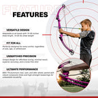 Genesis Archery Compound Bow, W/Adjustable Riser, Original, Right Handed, Purple