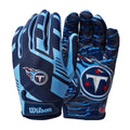 Wilson Nfl Stretch Fit Football Gloves - Youth, Tennessee Titans