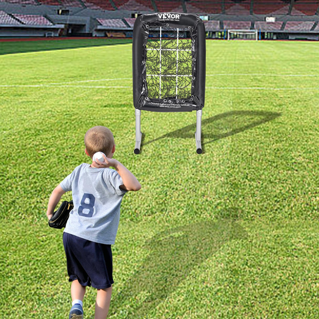 Vevor 9 Hole Baseball Net, 21''X29'' Softball Baseball Training Equipment For Hitting Pitching Practice, Heavy Duty Height Adjus