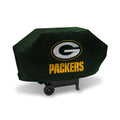 Rico Industries NFL Green Bay Packers Green Deluxe Grill Cover Deluxe Vinyl Grill Cover - 68' Wide/Heavy Duty/hook and loop Stap