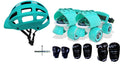jaspo Unisex Toddlers Baby Kids Junior Pro Adjustable Roller Skates Combo (Up To 5 Years) (Kinder Ride Pro), Outdoor Wheel, Mult