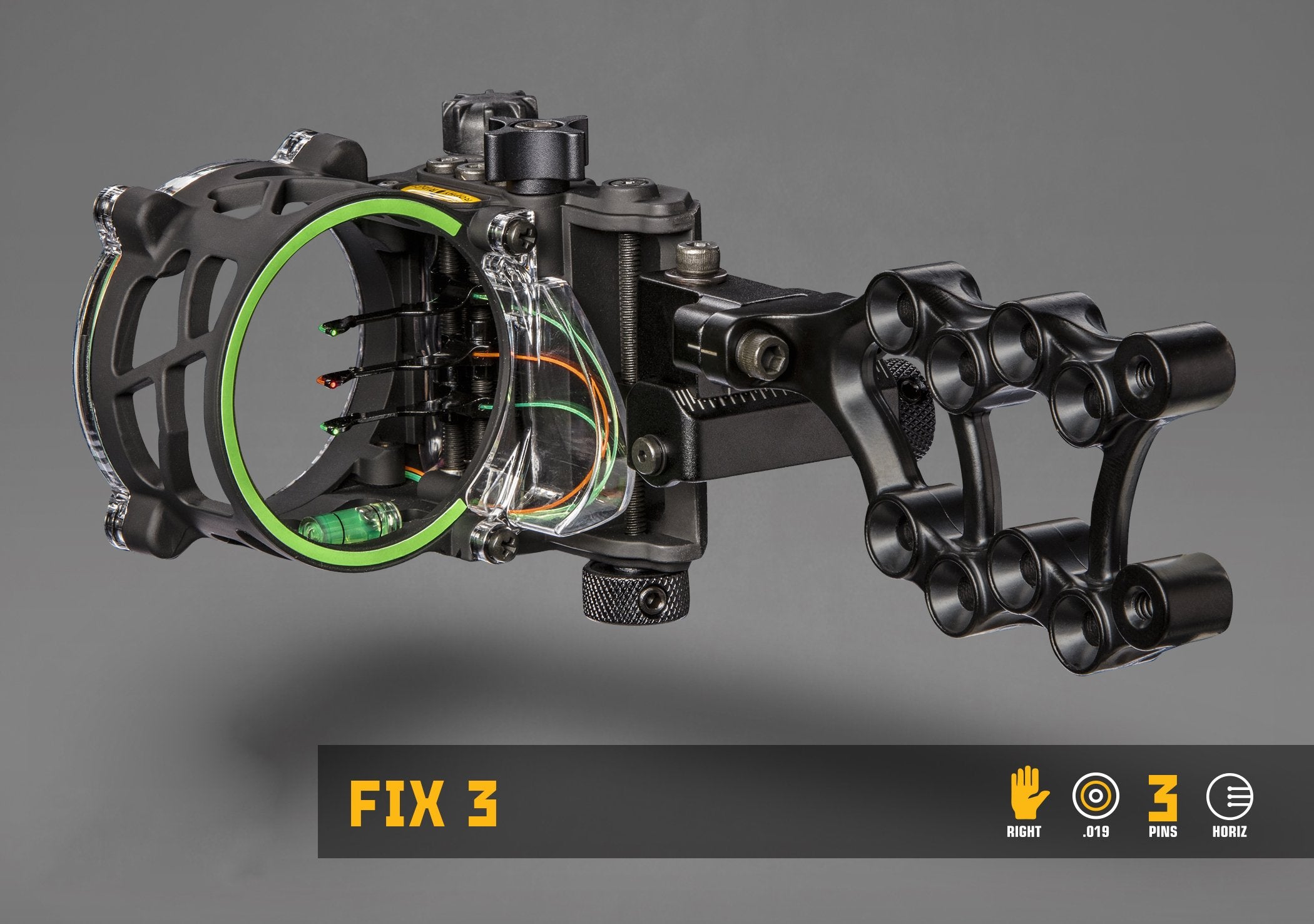 Trophy Ridge Fix Archery Bow Sight, Right Hand, 3-Pin 0.019