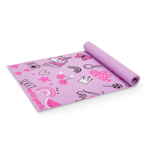 Antsy Pants Kids Yoga Mat - Yoga Mats for Kids, Home Workout, Travel, Fitness, Pilates, Stretching, Sturdy Non-Slip Exercise Mat