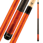 Viking Valhalla 100 Series With Irish Linen Wrap 2 Piece 58'' Pool Cue Stick Va119 (18Oz, Autumn Orange)