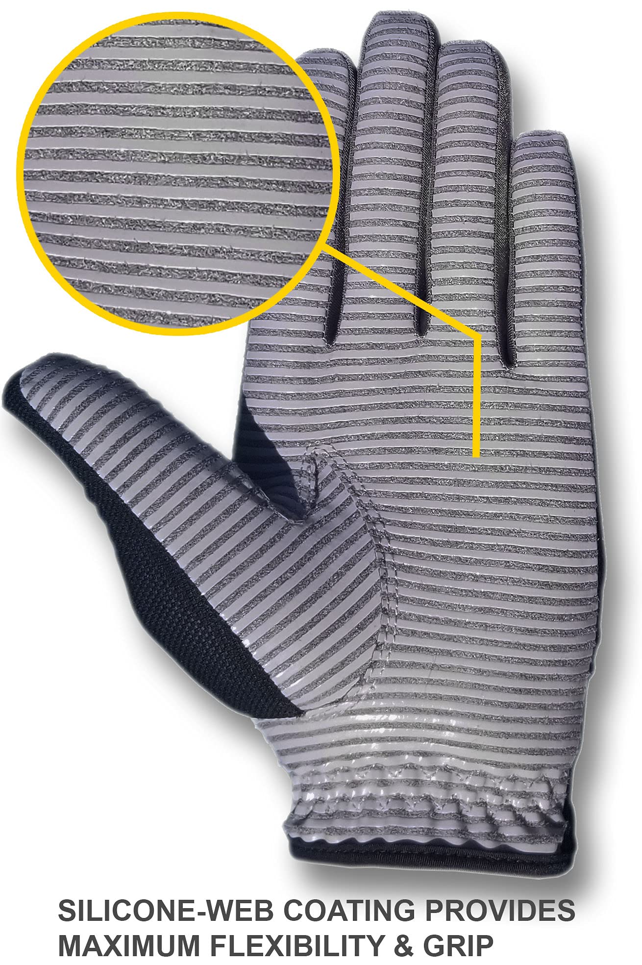 Caddydaddy Claw Golf Glove For Men - Breathable, Long Lasting Golf Glove (Black, Sm, Left)
