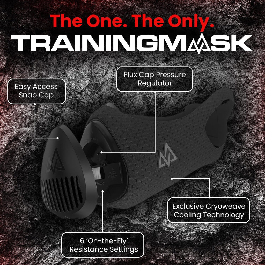 Trainingmask 3.0 - Elevation Training Mask 3.0 - Stamina, Performance, Altitude Running Mask, Clinically Proven & Patented (Medi
